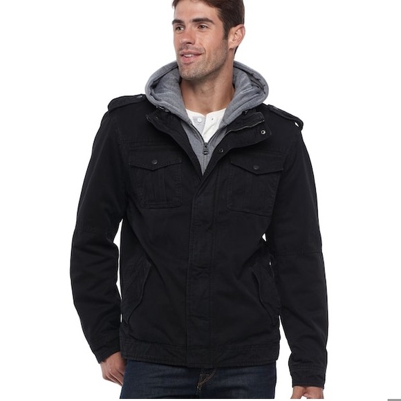 levi's hooded sherpa lined jacket